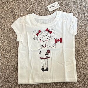 The Children's Place Canada Flag Girls shirt